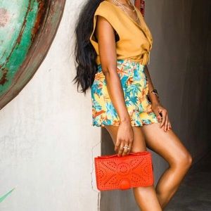 LAST CALL - Zara floral print mini shorts with ruffles - Spring Chic